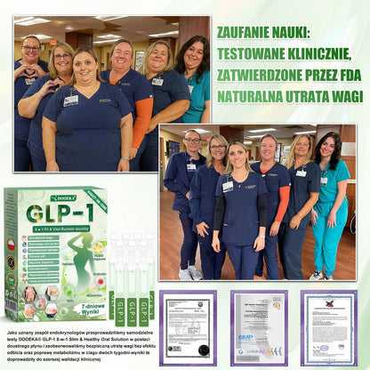 🍀🍀DOOEKA® GLP-1 8 w 1 Fit & Vital roztwór doustny – Raz dziennie, widoczne zmiany w ciągu 7 dni / W przypadku otyłości, zdrowia serca i układu krążenia, cukrzycy, bezdechu sennego, zdrowia jelit, problemów ze stawami i wielu innych